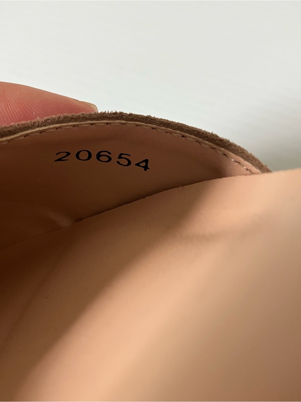 Journee Collection Brown Faux Suede T-Strap Pointed Toe Flats size 6 - Picture 6 of 8